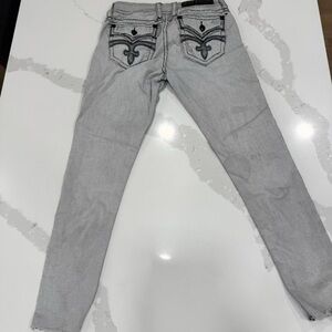 Rock Revival Light Gray Skinny Jeans